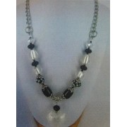 Love Heart Necklace - Bead Kit - Classic Black & White Love Heart Necklace - Bead Kit - Classic Black & White